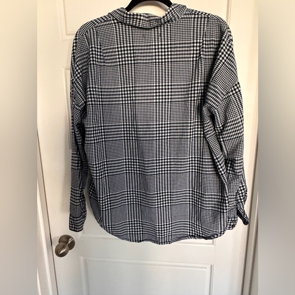 Toad and Co‎ Blue Gingham ORGANIC Cotton shirt Women’s Size M - Picture 8 of 9